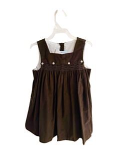 BELLA BLISS BROWN CORDUROY SMOCKED DRESS