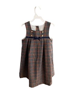 BELLA BLISS BROWN WOOL HOUNDSTOOTH DRESS