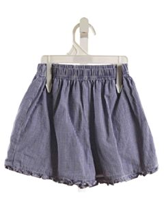 MARY & GRACE BLUE GINGHAM SHORTS WITH RUFFLE
