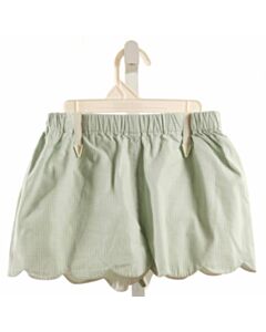MARY & GRACE GREEN GINGHAM SHORTS