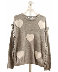 MAYORAL  GRAY  SWEATER WITH RUFFLE