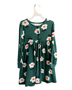 HANNA ANDERSSON  GREEN  FLORAL  KNIT DRESS