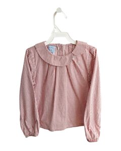 BELLA BLISS  RED  GINGHAM  SHIRT-LS