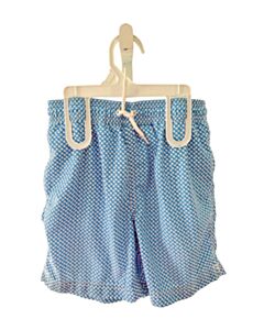 CREWCUTS BLUE PRINTED DESIGN SWIM TRUNKS