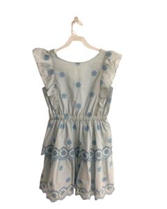 CREWCUTS  LT BLUE EYELET   DRESS