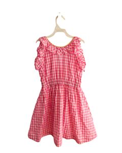 CREWCUTS  HOT PINK  GINGHAM  DRESS WITH RUFFLE