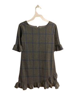 FLORENCE EISEMAN GRAY WINDOWPANE DRESS