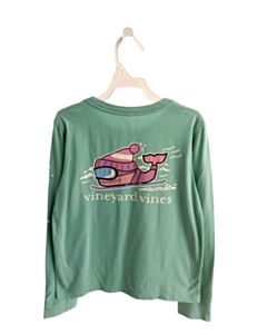 VINEYARD VINES  GREEN   PRINTED DESIGN T-SHIRT