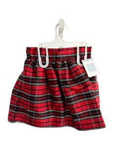 BELLA BLISS  RED  PLAID  SKIRT