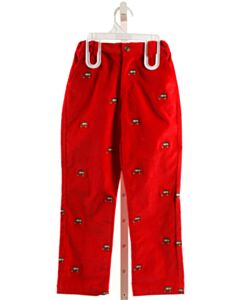 CPC RED CORDUROY EMBROIDERED PANTS