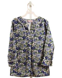 KAYCE HUGHES  BLUE  FLORAL  SHIRT-LS