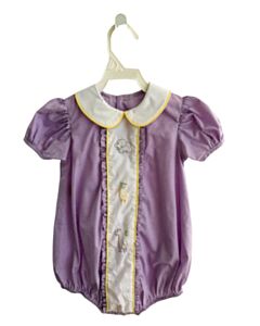 BABY SON  PURPLE  GINGHAM  BUBBLE