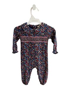 THE BEAUFORT BONNET COMPANY  PINK  FLORAL SMOCKED ROMPER