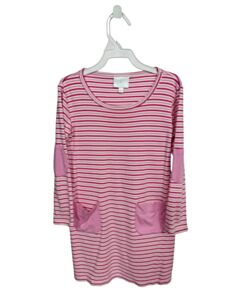 LITTLE ENGLISH PINK STRIPED KNIT DRESS