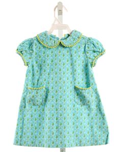 ORIENT EXPRESSED  AQUA CORDUROY   DRESS