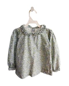 ALICE KATHLEEN BLUE FLORAL SHIRT-LS