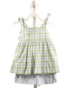 ALICE KATHLEEN  GREEN CORDUROY PLAID  2-PIECE OUTFIT