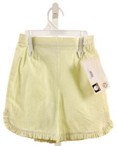 VIVE LA FETE  LIME GREEN SEERSUCKER CHECK  SHORTS WITH RUFFLE