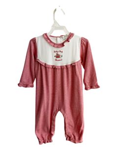KISSY KISSY  RED  STRIPED  LOUNGEWEAR WITH RUFFLE