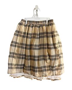 CREWCUTS  GOLD  PLAID  SKIRT