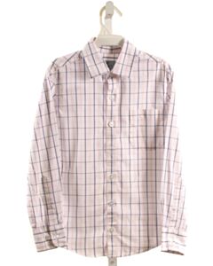 CLASS CLUB  WHITE  PLAID  DRESS SHIRT