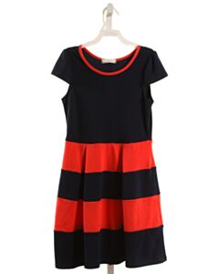 SOPRANO  BLUE  STRIPED  KNIT DRESS