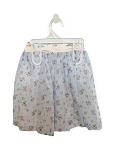 NO TAG  BLUE SWISS DOT FLORAL  SKIRT
