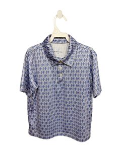 PROPERLY TIED  BLUE   PRINTED DESIGN DRESS SHIRT