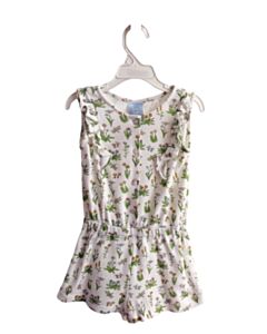 BELLA BLISS WHITE FLORAL ROMPER WITH RUFFLE