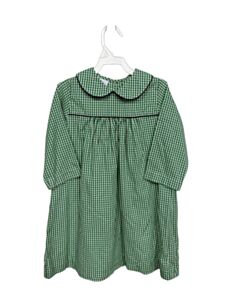 LITTLE ENGLISH GREEN GINGHAM DRESS