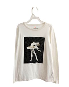 CREWCUTS  WHITE   PRINTED DESIGN KNIT LS SHIRT