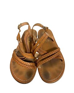 CYRILLUS BROWN SANDALS *SIZE EU 32 RUNS LIKE A SIZE 1 *THIS ITEM IS GENTLY USED WITH MINOR SIGNS OF WEAR (MINOR STAINING) *VGU SIZE CHILD 1