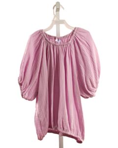 PLEAT. LAVENDER SMOCKED SHIRT-SS
