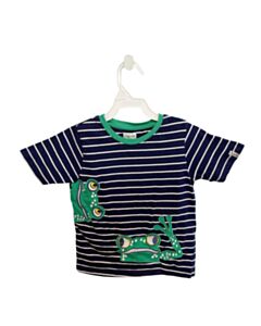 LILLY + SID BLUE STRIPED KNIT SS SHIRT