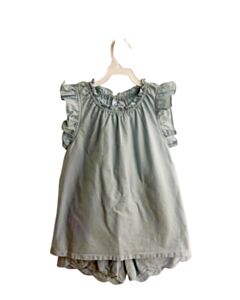 EYELET & IVY BLUE LINEN 2-PIECE OUTFIT