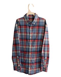 VINEYARD VINES  BLUE  PLAID  DRESS SHIRT