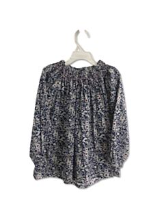BUSY BEES  NAVY  FLORAL SMOCKED DRESS SHIRT