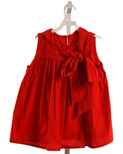HANNAH KATE  RED    SLEEVELESS SHIRT WITH BOW