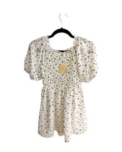 SARA SARA BLUE SEERSUCKER FLORAL DRESS