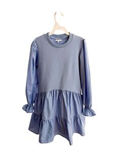 PLEAT. BLUE DRESS
