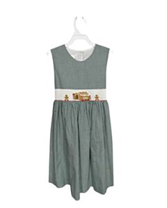 SECRET WISHES GREEN GINGHAM SMOCKED DRESS