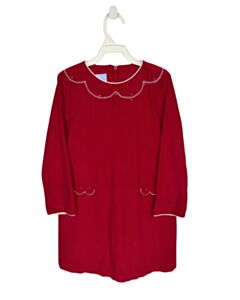 BELLA BLISS RED CORDUROY DRESS