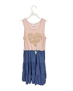 MATILDA JANE  PINK  STRIPED PRINTED DESIGN DRESS
