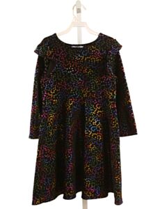 PIPPA & JULIE BLACK PRINTED DESIGN KNIT DRESS