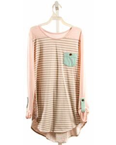 SERENDIPITY  PINK  STRIPED  KNIT DRESS