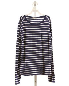 CREWCUTS  NAVY  STRIPED  KNIT LS SHIRT