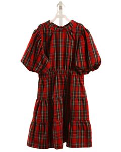 SHOP THE MINT  RED  PLAID  DRESS WITH BUBBLE HEM