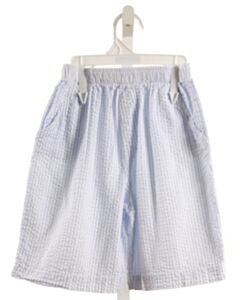 BAILEY BOYS  LT BLUE SEERSUCKER STRIPED  SHORTS