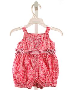 MINIWEAR  HOT PINK  FLORAL  ROMPER