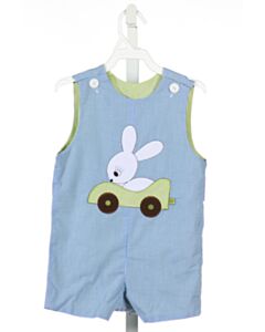 WISH UPON A STAR  BLUE  GINGHAM  JON JON/ SHORTALL